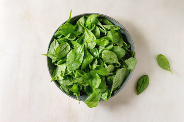 Baby spinach leaves